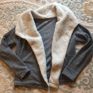 Cozy fleece-lined cardigan